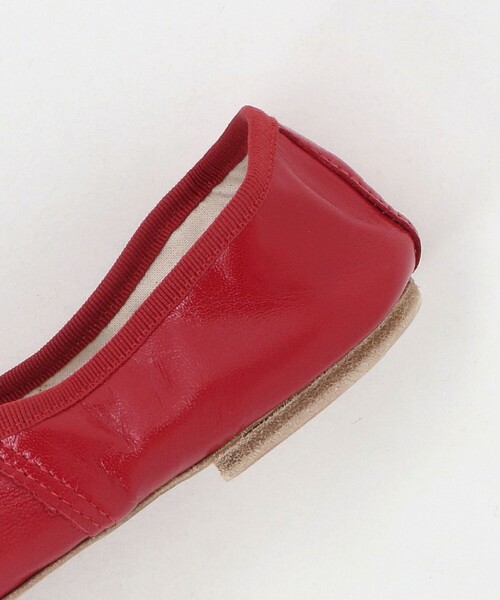 E.PORSELLI レッドバレエシューズ Porselli ポルセリ バレエシューズ レッド ハンドメイド 国内