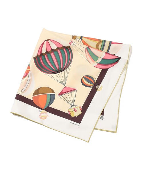 TOMORROWLAND （トゥモローランド）の「Atelier TOMORROWLAND BALLON シルクスカーフ（バンダナ/スカーフ・レディース・ライトベージュ/オレンジ系その他・FREE）」の2枚目の写真