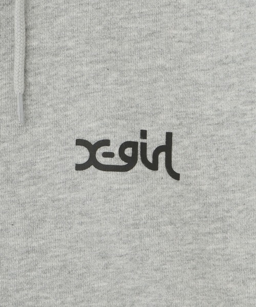 X-girl（エックスガール）の「LEOPARD BOX ZIP UP SWEAT HOODIE（パーカー・レディース・パープル/アッシュ/ブラック・S/M）」の15枚目の写真