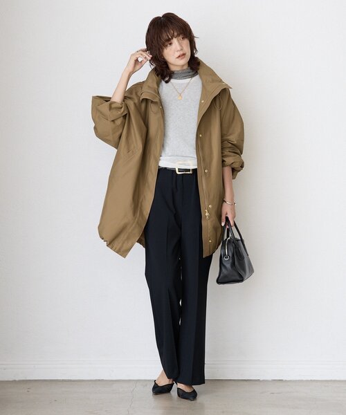 RIVE DROITE（リヴドロワ）の「【ニュアンスをプラス】カシミヤ混ウールシアークルーニット（ニット/セーター・レディース・グレー/オフホワイト/ピンク・FREE）」の6枚目の写真