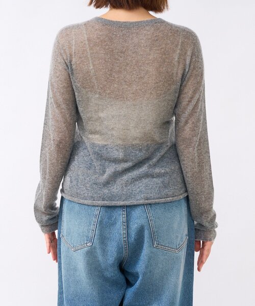 RIVE DROITE（リヴドロワ）の「【ニュアンスをプラス】カシミヤ混ウールシアークルーニット（ニット/セーター・レディース・グレー/オフホワイト/ピンク・FREE）」の16枚目の写真