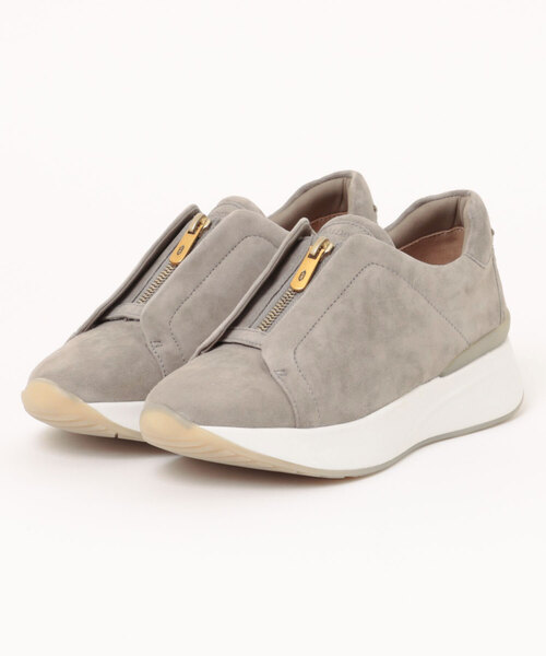 J&M Davidson（ジェイアンドエムデヴィッドソン）の「厚底ジップアップスニーカー（スニーカー・レディース・ブラック/グレイッシュベージュ/グリーン/ホワイト・23.0cm/23.5cm/24.0cm/24.5cm/22.5cm）」の3枚目の写真