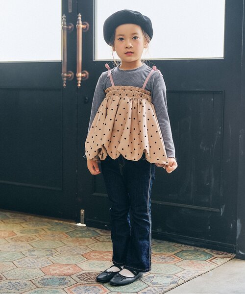 Seraph（セラフ）の「【ジュニア対応】ストレッチフレアパンツ（その他パンツ・キッズ・ネイビー/ブラック・90/80/140/130/120/110/100）」の19枚目の写真