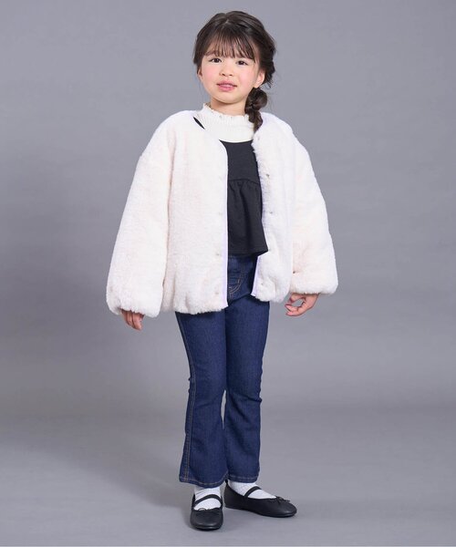 近年✦ฺ慈雨 センソユニコ フレアシャツ　しわ加工　ホワイト 40 近年✦ฺ慈雨 センソユニコ フレアシャツ しわ加工 ホワイト 40