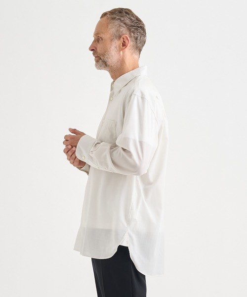 IRENISA（イレニサ）の「【irenisa/イレニサ】別注REGULAR COLLAR RELAX FIT SHIRT（シャツ/ブラウス・メンズ・ネイビー/アイボリー・2/3）」の6枚目の写真