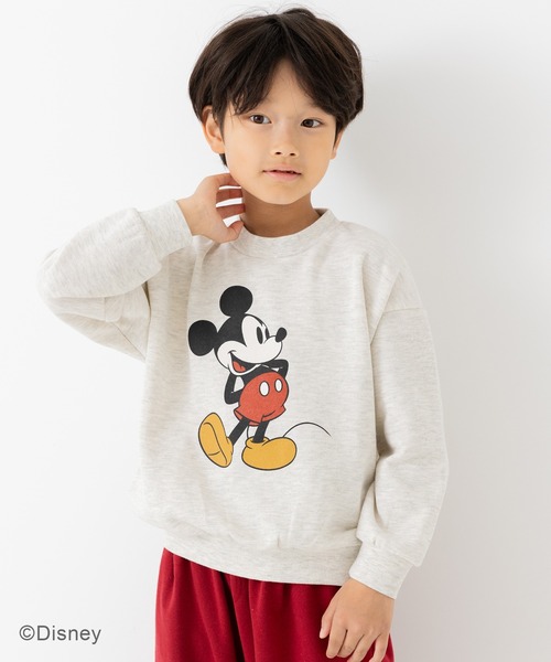 Disney(ディズニー)の「〈ディズニー〉ミッキーマウス/裏毛トレーナー(スウェット・キッズ・E/F/C/D/A/B・80cm/90cm/100cm/110cm/120cm/130cm/140cm)」の2枚目の写真