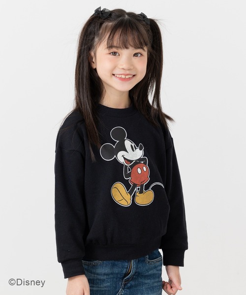 Disney(ディズニー)の「〈ディズニー〉ミッキーマウス/裏毛トレーナー(スウェット・キッズ・E/F/C/D/A/B・80cm/90cm/100cm/110cm/120cm/130cm/140cm)」の3枚目の写真