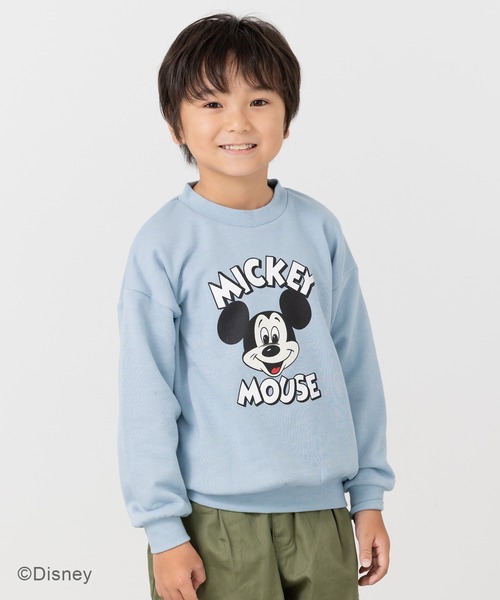 Disney(ディズニー)の「〈ディズニー〉ミッキーマウス/裏毛トレーナー(スウェット・キッズ・E/F/C/D/A/B・80cm/90cm/100cm/110cm/120cm/130cm/140cm)」の4枚目の写真