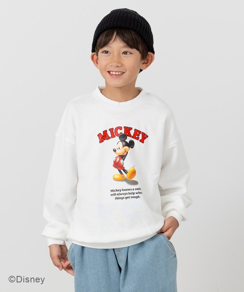 Disney(ディズニー)の「〈ディズニー〉ミッキーマウス/裏毛トレーナー(スウェット・キッズ・E/F/C/D/A/B・80cm/90cm/100cm/110cm/120cm/130cm/140cm)」の7枚目の写真
