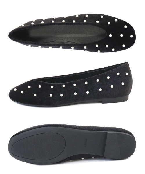 DONOBAN（ドノバン）の「パールベロアパンプス（パンプス・レディース・アイボリー/ブラック/ワイン・35/37/39）」の4枚目の写真