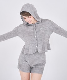 【mieya mieya】"my"HOOD KNIT CARDIGAN/マイフードニットカーディガン"