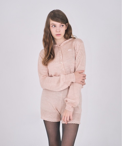 mieya mieya(ミーヤミーヤ)の「【mieya mieya】"my"HOOD KNIT CARDIGAN/マイフードニットカーディガン"(カーディガン/ボレロ・レディース・ホワイト/ピンク/グレー・FREE)」の22枚目の写真