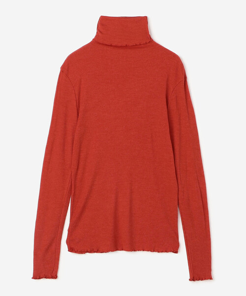 TICCA（ティッカ）の「TICCA | ウールシルク ボトルネックプルオーバー WOMEN（Tシャツ/カットソー・レディース・アイボリー/ブルー/レッド/ネイビー・F）」の16枚目の写真