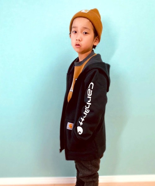 Carhartt(カーハート)の「carhartt ZIPパーカー(パーカー・キッズ・グリーン/ブラック・4/5/6/7/S/M/L/XL)」の12枚目の写真