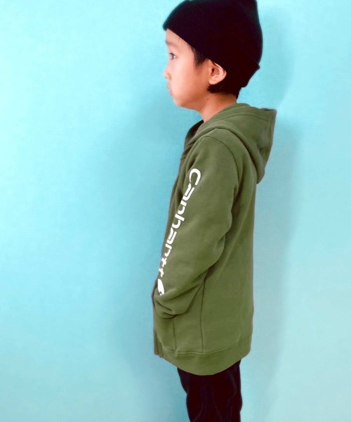 Carhartt(カーハート)の「carhartt ZIPパーカー(パーカー・キッズ・グリーン/ブラック・4/5/6/7/S/M/L/XL)」の22枚目の写真