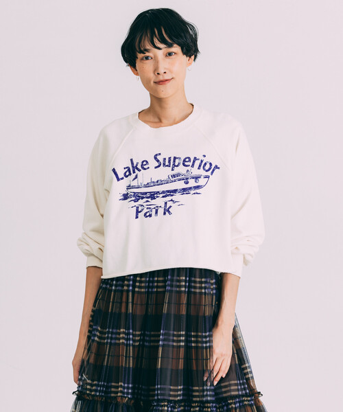 Freada（フリーダ）の「Freada/フリーダ グランジ カットオフ 短丈スウェット（スウェット・レディース・ブラック/ホワイト/グレー・ONE SIZE）」の4枚目の写真