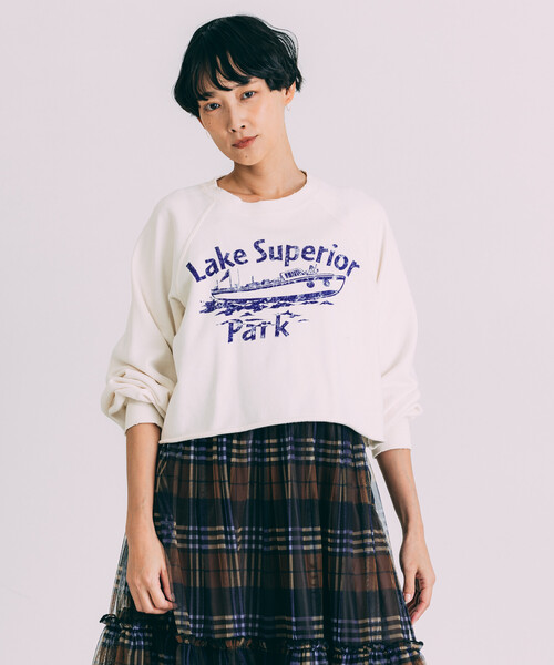 Freada（フリーダ）の「Freada/フリーダ グランジ カットオフ 短丈スウェット（スウェット・レディース・ブラック/ホワイト/グレー・ONE SIZE）」の6枚目の写真