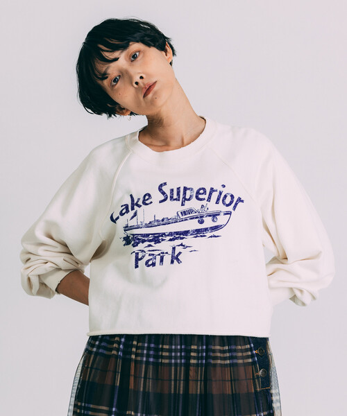 Freada（フリーダ）の「Freada/フリーダ グランジ カットオフ 短丈スウェット（スウェット・レディース・ブラック/ホワイト/グレー・ONE SIZE）」の9枚目の写真