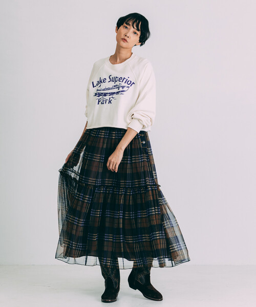 Freada（フリーダ）の「Freada/フリーダ グランジ カットオフ 短丈スウェット（スウェット・レディース・ブラック/ホワイト/グレー・ONE SIZE）」の13枚目の写真