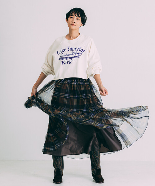 Freada（フリーダ）の「Freada/フリーダ グランジ カットオフ 短丈スウェット（スウェット・レディース・ブラック/ホワイト/グレー・ONE SIZE）」の14枚目の写真