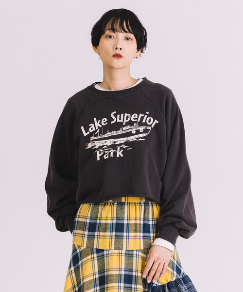 Freada（フリーダ）の「Freada/フリーダ グランジ カットオフ 短丈スウェット（スウェット・レディース・ブラック/ホワイト/グレー・ONE SIZE）」の15枚目の写真