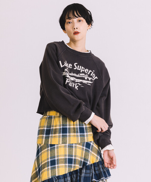 Freada フェード加工プリントスウェット Freada（フリーダ）の「Freada/フリーダ フェード加工プリント