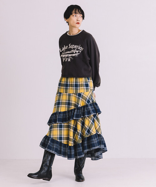 Freada（フリーダ）の「Freada/フリーダ グランジ カットオフ 短丈スウェット（スウェット・レディース・ブラック/ホワイト/グレー・ONE SIZE）」の21枚目の写真