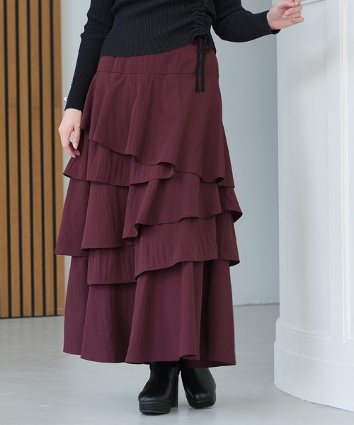 スカート Aude スカート レディース ASTORIA ODIER（アストリアオディール）の「ハイウエストジップフレア