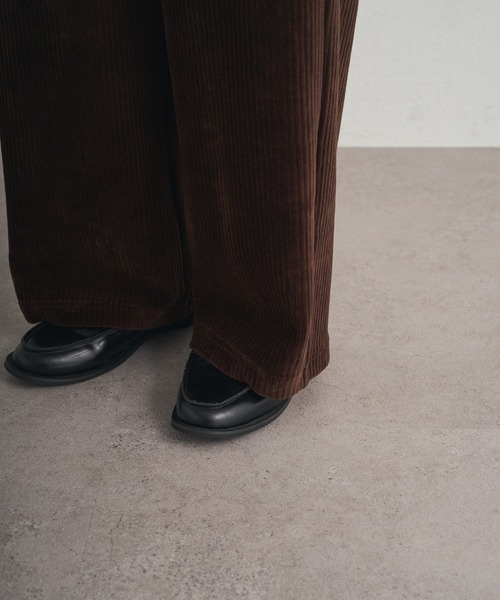 PUAL CE CIN（ピュアルセシン）の「ストレッチコールテン イージーパンツ（その他パンツ・レディース・ブラウン/ブラック/グレー・FREE）」の4枚目の写真