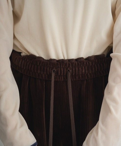 PUAL CE CIN（ピュアルセシン）の「ストレッチコールテン イージーパンツ（その他パンツ・レディース・ブラウン/ブラック/グレー・FREE）」の12枚目の写真