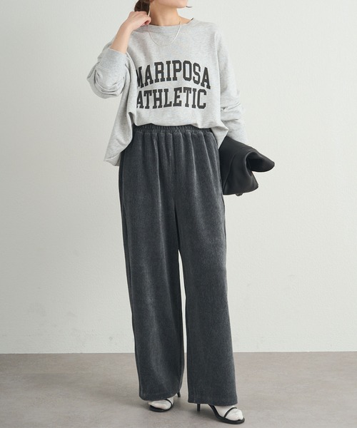 PUAL CE CIN（ピュアルセシン）の「ストレッチコールテン イージーパンツ（その他パンツ・レディース・ブラウン/ブラック/グレー・FREE）」の18枚目の写真