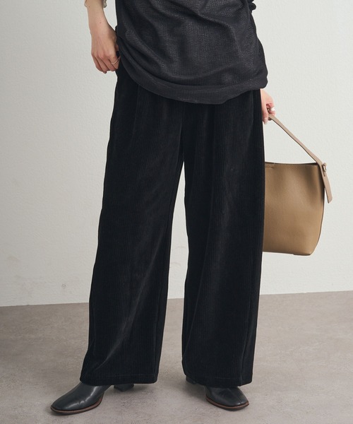 PUAL CE CIN（ピュアルセシン）の「ストレッチコールテン イージーパンツ（その他パンツ・レディース・ブラウン/ブラック/グレー・FREE）」の17枚目の写真