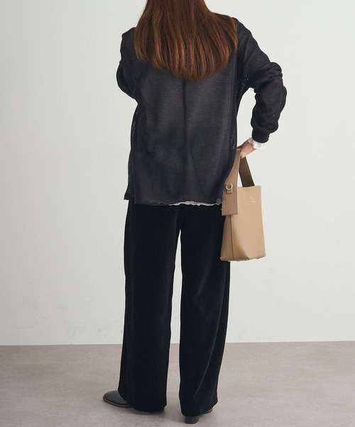 PUAL CE CIN（ピュアルセシン）の「ストレッチコールテン イージーパンツ（その他パンツ・レディース・ブラウン/ブラック/グレー・FREE）」の15枚目の写真