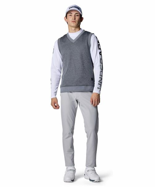 UNDER ARMOUR(アンダーアーマー)の「UAドライブ ストーム セーターフリース ベスト(ゴルフ/メンズ)(ベスト・メンズ・グレー・L/XL/M)」の3枚目の写真