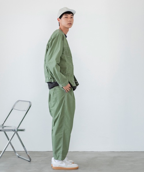 sneeuw(スニュウ)の「タックドローパンツ(その他パンツ・レディース・ホワイト/グリーン・1/3)」の7枚目の写真