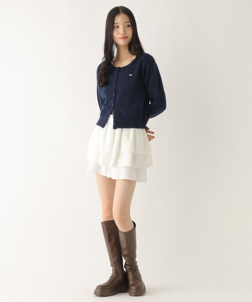 Heather(ヘザー)の「モチーフニットカーディガン 599324(カーディガン/ボレロ・レディース・ピンク/ネイビー/グレー・FREE)」の19枚目の写真