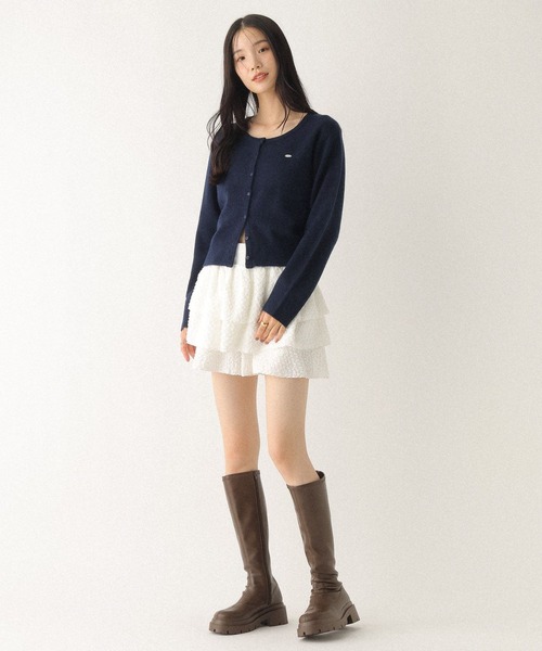 Heather(ヘザー)の「モチーフニットカーディガン 599324(カーディガン/ボレロ・レディース・ピンク/ネイビー/グレー・FREE)」の20枚目の写真