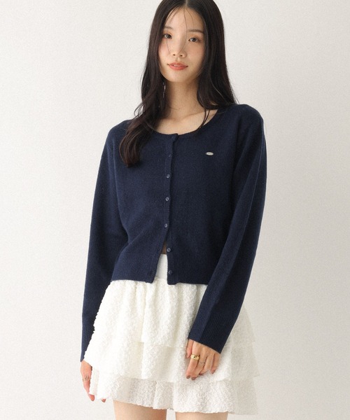 Heather(ヘザー)の「モチーフニットカーディガン 599324(カーディガン/ボレロ・レディース・ピンク/ネイビー/グレー・FREE)」の22枚目の写真