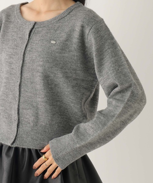 Heather(ヘザー)の「モチーフニットカーディガン 599324(カーディガン/ボレロ・レディース・ピンク/ネイビー/グレー・FREE)」の9枚目の写真