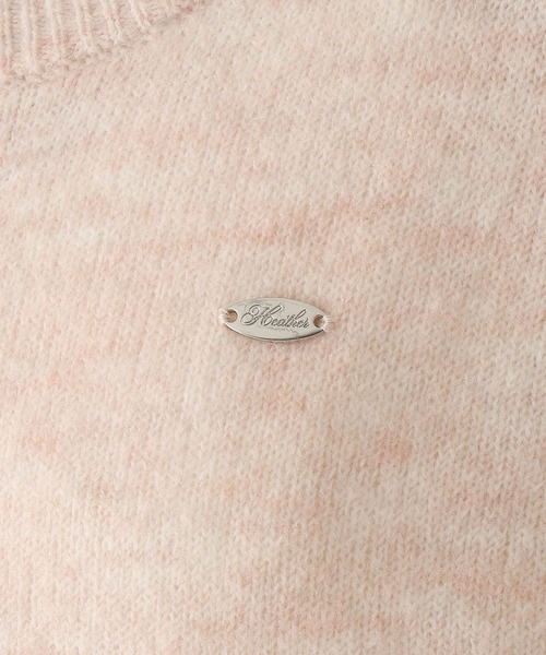 Heather(ヘザー)の「モチーフニットカーディガン 599324(カーディガン/ボレロ・レディース・ピンク/ネイビー/グレー・FREE)」の12枚目の写真