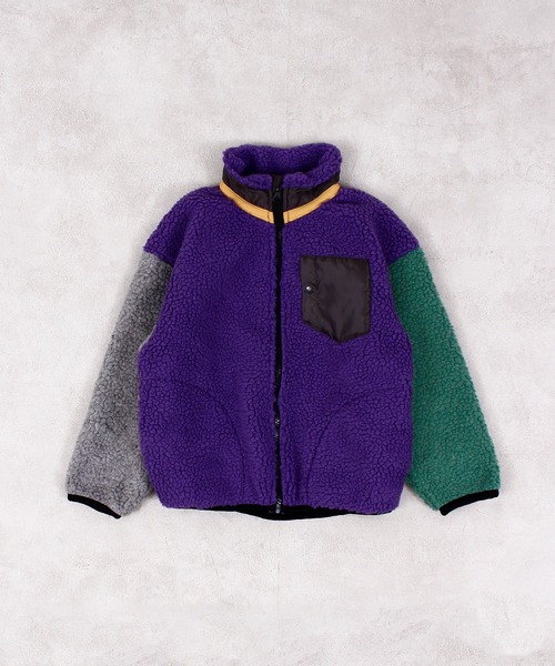 MARKEY'S（マーキーズ）の「リペスＡボアジャケット（ブルゾン・キッズ・ブラウン/オフホワイト/ブラック/グリーン/パープル系その他・80/90/95/100/110/120/130/140/150）」の11枚目の写真