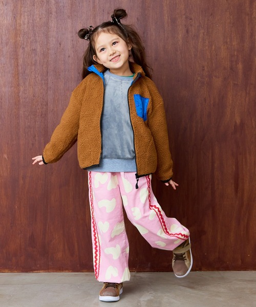 MARKEY'S（マーキーズ）の「リペスＡボアジャケット（ブルゾン・キッズ・ブラウン/オフホワイト/ブラック/グリーン/パープル系その他・80/90/95/100/110/120/130/140/150）」の17枚目の写真