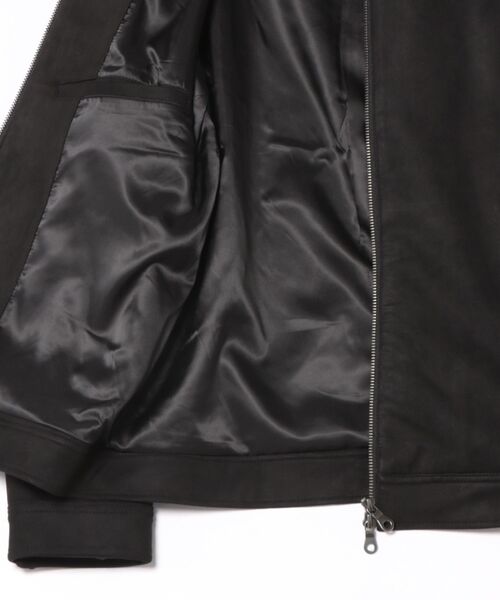 UNION STATION(ユニオンステーション)の「ビーガンスウェード ジップブルゾン(ブルゾン・メンズ・ベージュ/オリーブ/ブラック/ライトグレー・M/L/LL)」の15枚目の写真