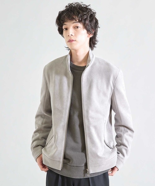 UNION STATION(ユニオンステーション)の「ビーガンスウェード ジップブルゾン(ブルゾン・メンズ・ベージュ/オリーブ/ブラック/ライトグレー・M/L/LL)」の21枚目の写真