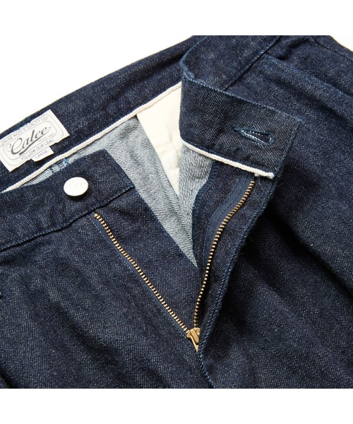 CALEE（キャリー）の「VINTAGE REPRODUCT DENIM TUCK TROUSERS ＜INDIGO＞（デニムパンツ・メンズ・インディゴブルー・MEDIUM/LARGE/X-LARGE）」の5枚目の写真