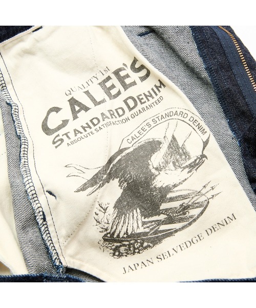 CALEE（キャリー）の「VINTAGE REPRODUCT DENIM TUCK TROUSERS ＜INDIGO＞（デニムパンツ・メンズ・インディゴブルー・MEDIUM/LARGE/X-LARGE）」の9枚目の写真