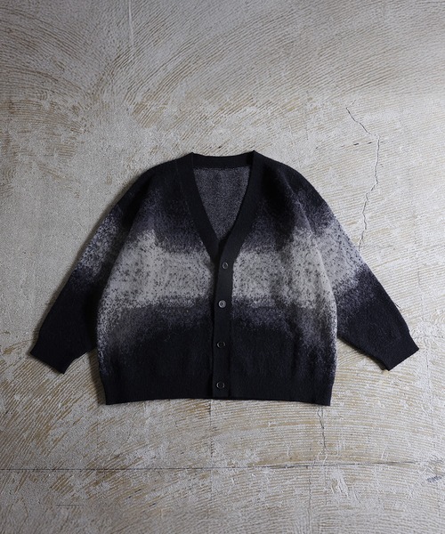 モヘアライクルーズシルエットグラデーションカーディガン