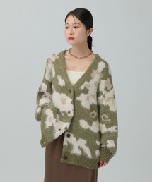 LEPSIM | 5ゲージ柄シャギーVカーディガン　606406(カーディガン/ボレロ)