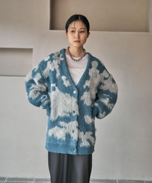 LEPSIM | 5ゲージ柄シャギーVカーディガン　606406(カーディガン/ボレロ)