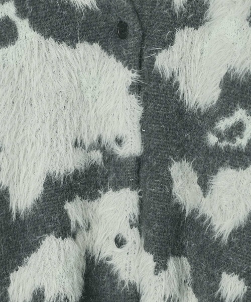 LEPSIM(レプシィム)の「5ゲージ柄シャギーVカーディガン 606406(カーディガン/ボレロ・レディース・ブラウン/ライトベージュ/グレー/ブルー/ブラウン系その他/カーキ・FREE)」の12枚目の写真